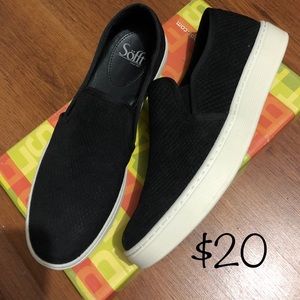 Sofft Nubuck Leather Slip on Sneakers